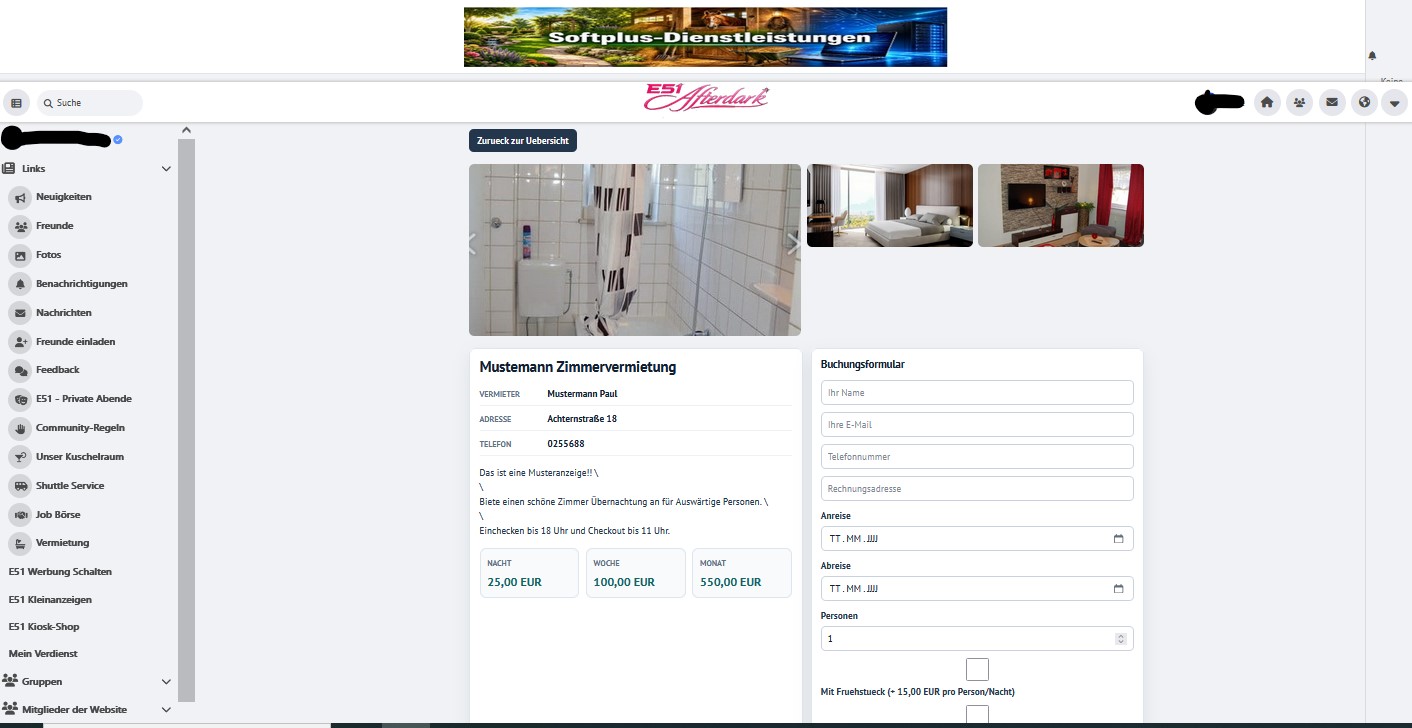 Softplus RoomBooking fuer OSSN 8.x